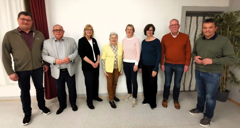 Der Vorstand des Gärtnermuseums mit (v. l.): Jörg Claußnitzer, Andreas Meißler, Jennifer Wimmer, Elisabeth Schwieger, Ingrid Patzelt, Elke Schwieger, Christian Hogrefe und Florian Kinne.